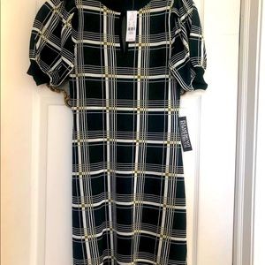 NY&C Plaid Sweater Shift Dress.